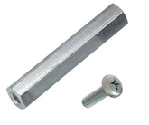 Nickel metal spacer fem-fem m3x2 l=20mm set tba